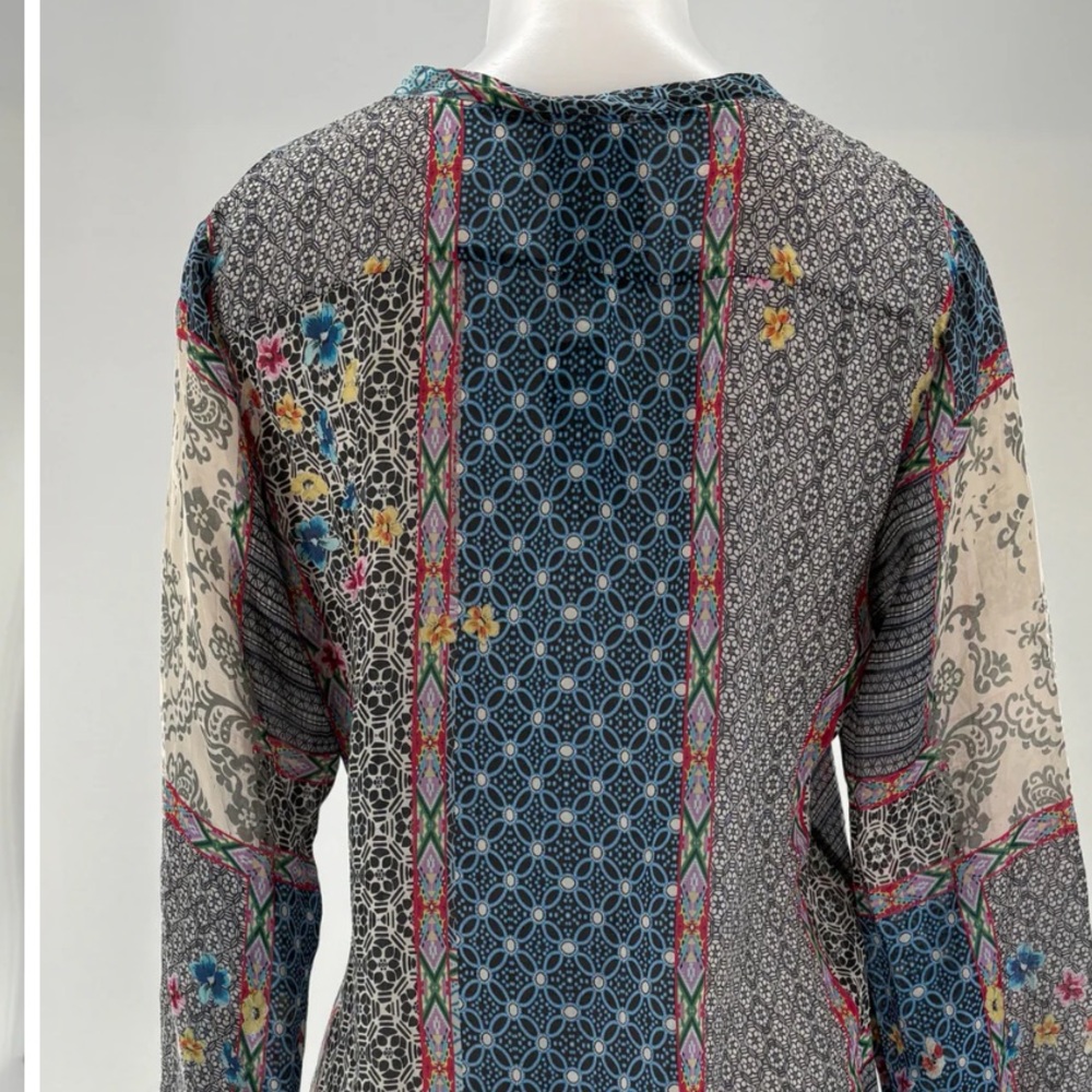 Johnny Was Multicolor Patchwork Tunic - image 3